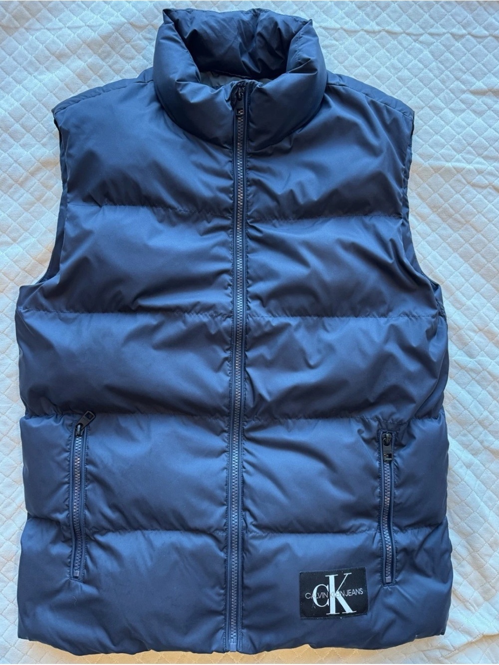 Calvin Klein Jeans Navy Quilted Puffer Vest